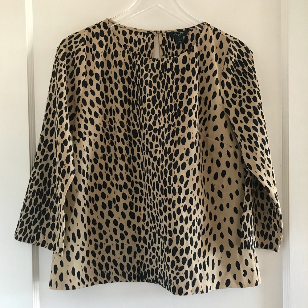 J. Crew Cheetah Print Blouse